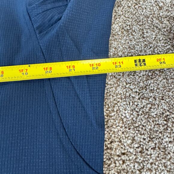 Lululemon NWT Mens Size Large Airing Easy Short Sleeve Button Up Shirt True Navy - Picture 7 of 9